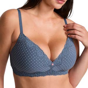 victoria's secret, Victoria's Secret The T-shirt Cotton Lace-Trim Lightly Lined Wireless Bra