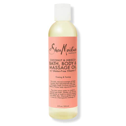 ulta, SheaMoisture Coconut & Hibiscus Bath, Body, & Massage Oil