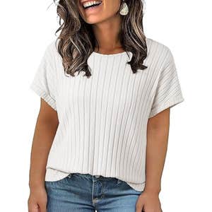 amazon, Eytino Plus Size Summer Crewneck Short Sleeve Top