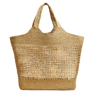By Anthropologie Woven Slouchy Tote Bag
