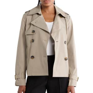 nordstrom rack, Michael Kors Double Breasted Short Trench Coat