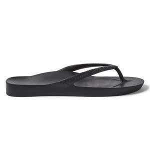 Archies Arch Support Flip Flops In Black