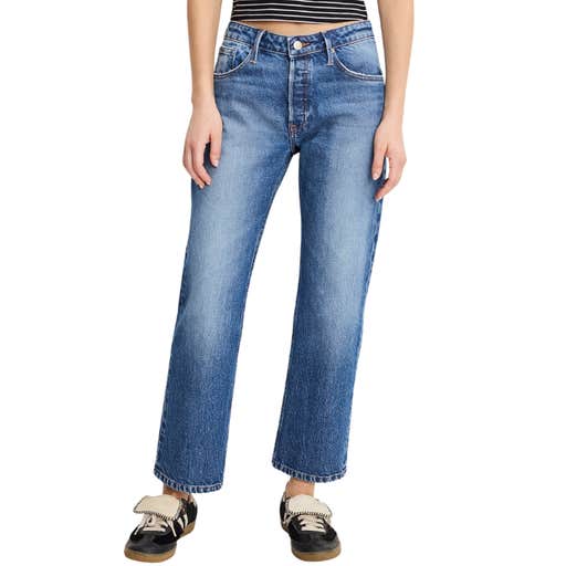 good american, Good American Vintage Straight Ankle Jeans