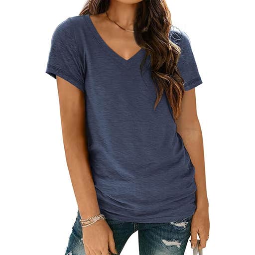 amazon, Automet Short Sleeve V Neck T Shirt