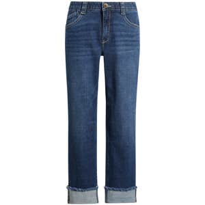 Wit & Wisdom High Waist Fray Hem Jeans