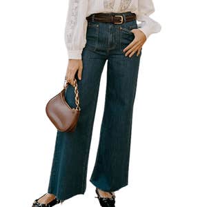 Petite Studio's Sevilla High Rise Wide Leg Jeans