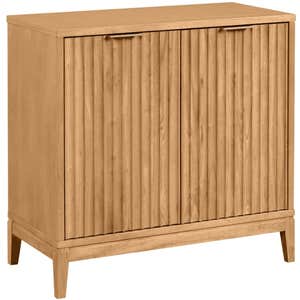 Bed Bath & Beyond Jasper Modern Sideboard, Kitchen Storage Cabinet With Fluted Doors