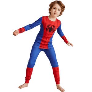 Hanna Andersson Marvel Spider-Man Costume Long John Pajama Set