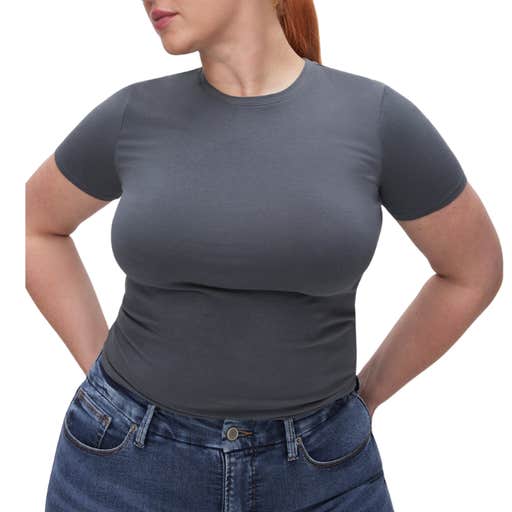 goodamerican, Good American Super Stretch Baby Tee