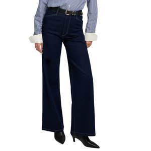 Nordstrom; Favorite Daughter The Mischa Super High Waist Wide Leg Jeans