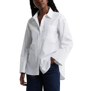 Caslon Cotton Poplin Button-Up Shirt