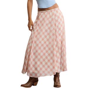 american eagle, American Eagle x Stagecoach Crinkled Chiffon Maxi Skirt