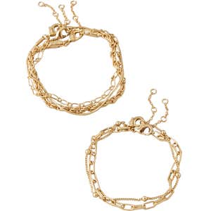 AEO Gold-Tone Bracelets 5-Pack