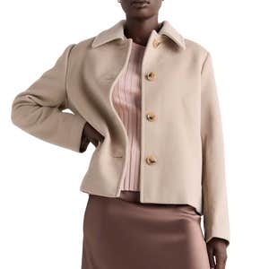 quince, Quince Wool Cashmere Short Coat