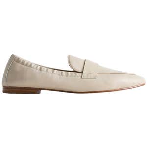 quince, Quince Italian Leather Soft Loafer in Almond