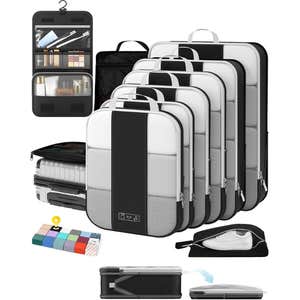 amazon, OlarHike 10 Set Compression Packing Cubes for Travel Essentials