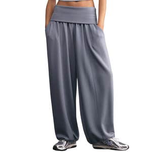 anthropologie, Daily Practice Foldover Balloon Pants in Willow