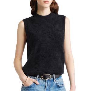 Nordstrom Brushed Cashmere Sweater Vest