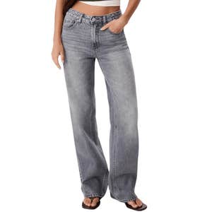 Stradivarius D92 Straight Wide-Leg Jeans