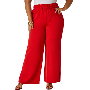 Ashley Stewart Textured Straight Leg Pants
