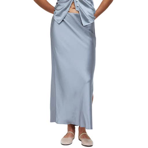 madewell, Madewell Satin Maxi Slip Skirt