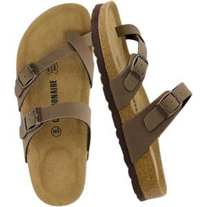 amazon, CUSHIONAIRE Cork Footbed Luna Sandals