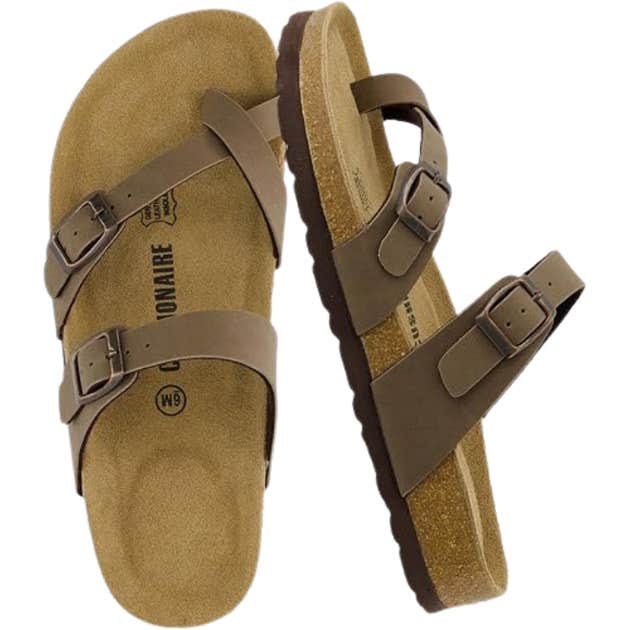 amazon, CUSHIONAIRE Cork Footbed Luna Sandals