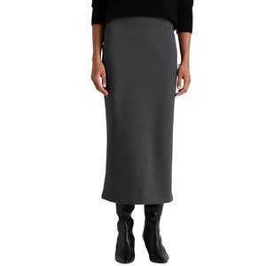 Quince; Ultra-Stretch Ponte Maxi Pencil Skirt