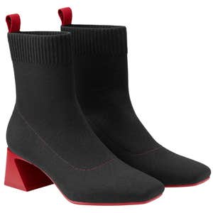 VIVAIA Square-Toe Water-Repellent Block Heeled Boots (Regina Pro)
