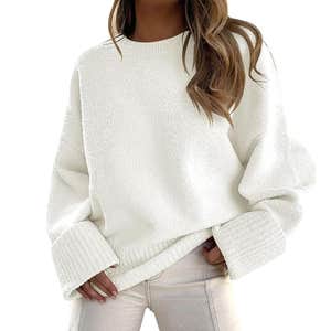 ANRABESS Women Oversized Cozy Knit Sweater