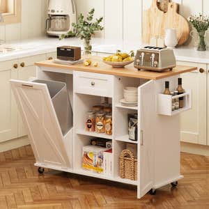 Ebern Designs Kitchen Island With Drop Leaf