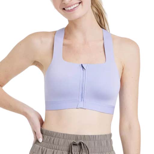 target, All In Motion Sculpt High Support Zip-Front Sports Bra