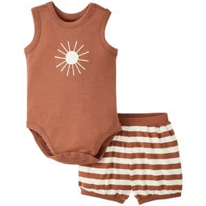Hanna Andersson Baby Sleeveless Bodysuit & Bloomers Set