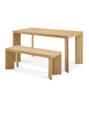 Casa Dining Table with Bench Set
