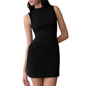 meshki, MESHKI Fion Sleeveless Stretch Crepe Mini Dress