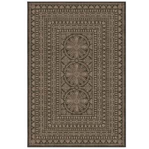 Maia Soft Black Re-Jute Rug 8x10'