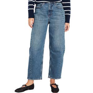 old navy, Old Navy High-Waisted Barrel Ankle Jeans