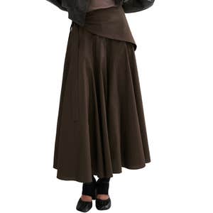 A-Line Skirt with Scarf Detail