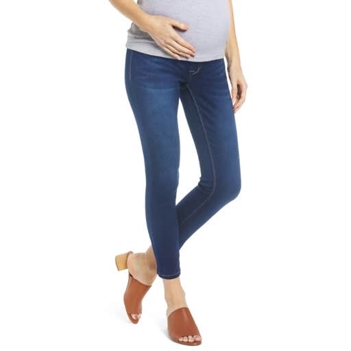nordstrom, 1822 Denim Butter Ankle Skinny Maternity Jeans