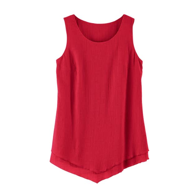 Soft Surroundings Siesta Key Tank in Scarlet
