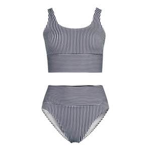 land's end tugless tankini top and high waisted bottom swimsuit set