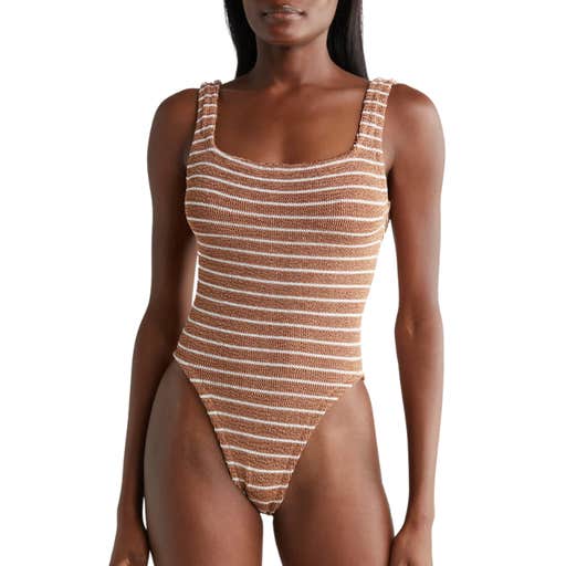 nordstrom, Hunza G Square Neck One-Piece Swimsuit