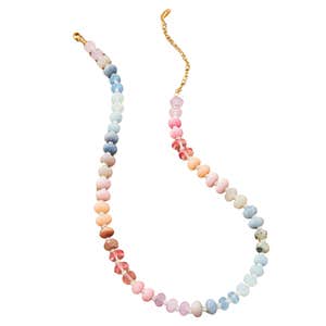 Anthropologie Rainbow Stone Necklace