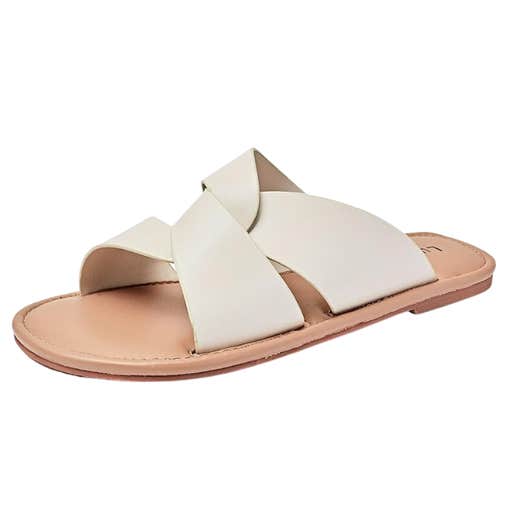 amazon, Luoika Wide Width Flat Slides Sandals