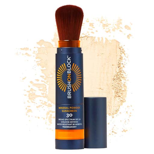 amazon, Brush On Block SPF 30 Mineral Powder Sunscreen