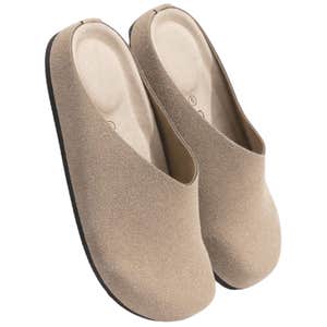 Women's Slip On Suede Clogs Comfortable Cork Footbed Mules
