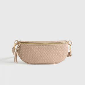 Quince Italian Leather Handwoven Sling Bag