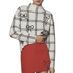 Maeve The Carys Mock-Neck Sweater