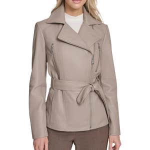 nordstrom, Andrew Marc Violet Leather Trench Jacket
