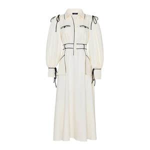 QUI PRIVE Cotton String Maxi Dress